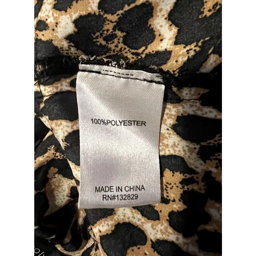 REVOLVE MAJORELLE Medium Leopard‎ Print Mini Dress Tiered Animal Party Night